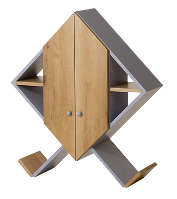 Esempio di comodini in legno masello