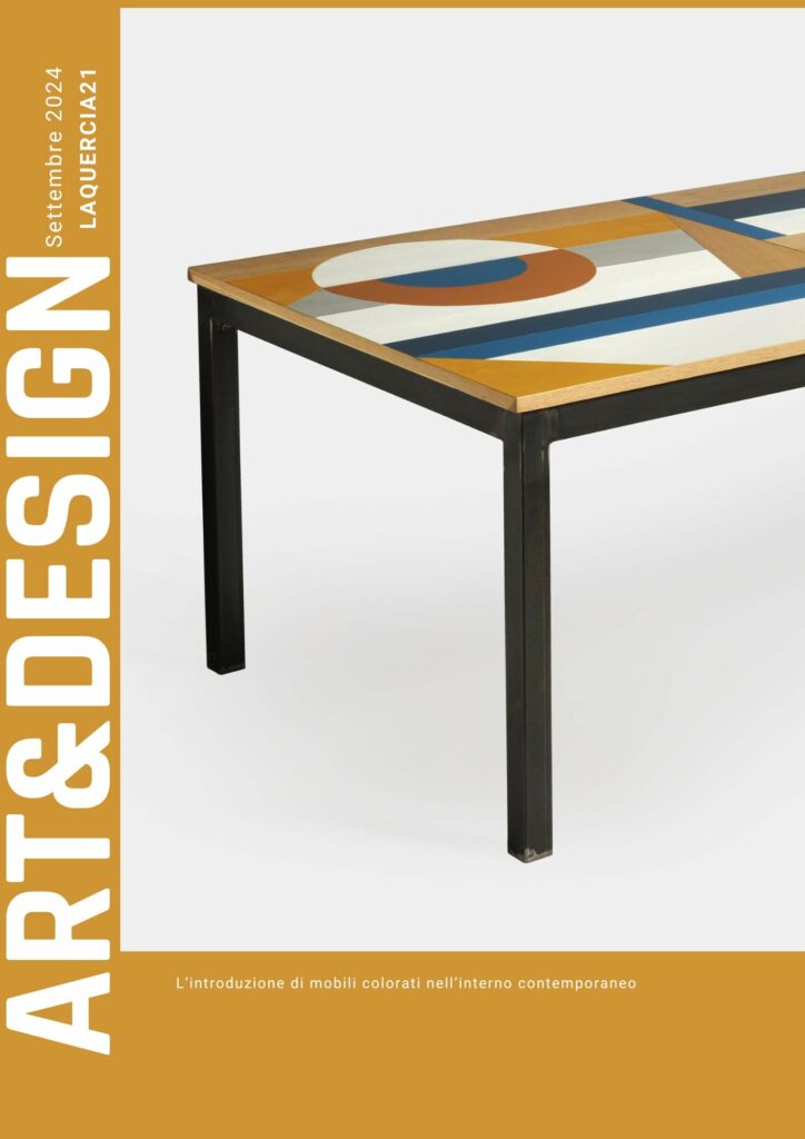 copertina rivista mobili colorati art-design